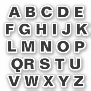 Alphabet Label Kids Learning Stickers