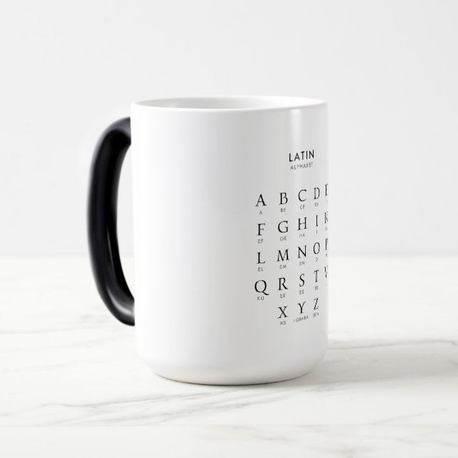 Alphabet Latin Language Magic Mug (Front Left)