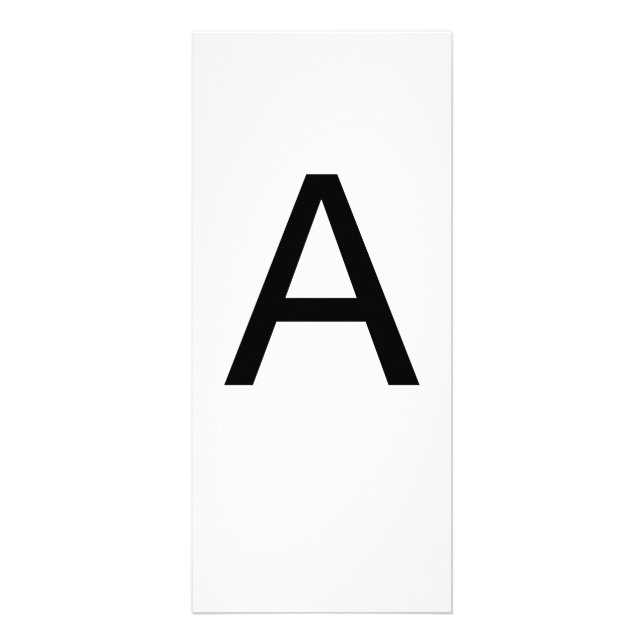Alphabet Letter A Learning Education Card (Front)