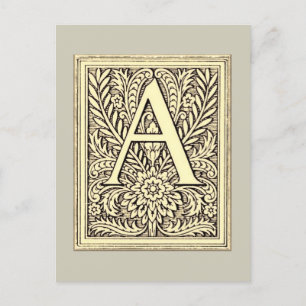 Alphabet Letter A Postcard