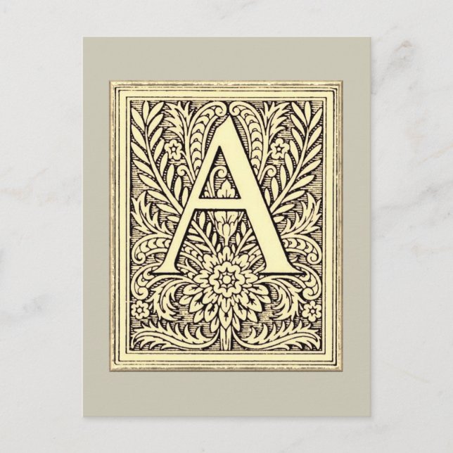 Alphabet Letter A Postcard (Front)