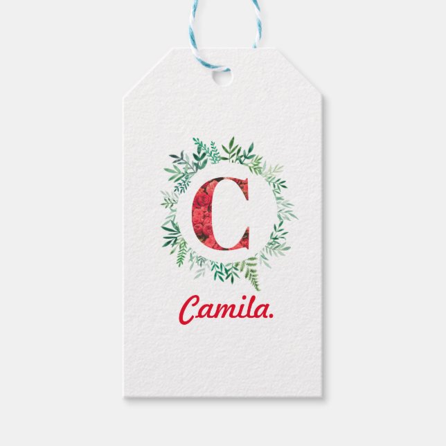 Alphabet Letter C   Gift Tags (Front)
