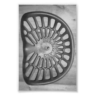 Alphabet Letter D9 Black and White 4x6 Photo Print