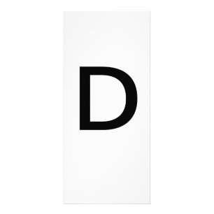 Alphabet Letter D Learning Education Card
