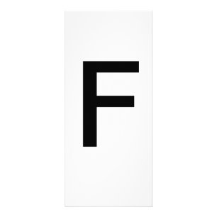 Alphabet Letter F Learning Education Card