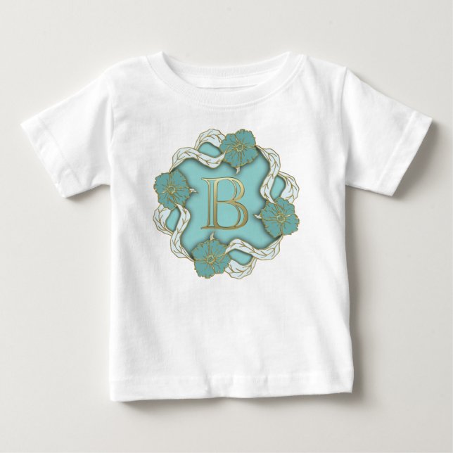 Alphabet Letter Initial Baby T-Shirt (Front)