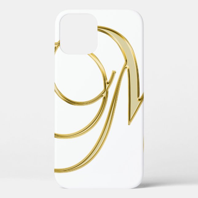 Alphabet letter initial background Case-Mate iPhone case (Back)