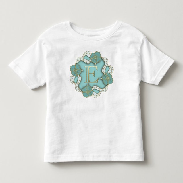 Alphabet Letter Initial Toddler T-Shirt (Front)