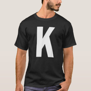 Alphabet Letter K Shirt