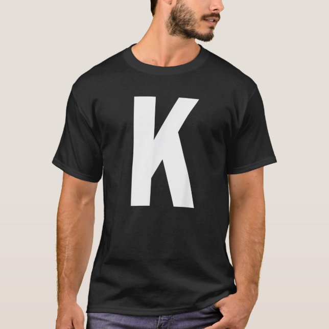 Alphabet Letter K Shirt (Front)