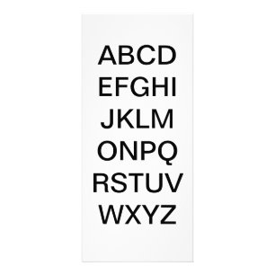 Alphabet Letter Learning Education Card