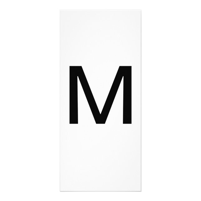 Alphabet Letter M Learning Education Card (Front)
