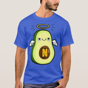 Alphabet Letter N Cute Holy Guacamole Avocado T-Shirt