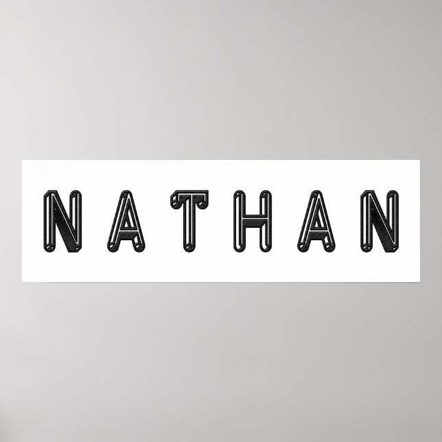 Alphabet Letter Name Art Poster (Front)