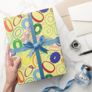 Alphabet Letter O Wrapping Paper - Yellow