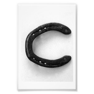Alphabet Letter Photography C3 Black and White 4x6 Photo Print