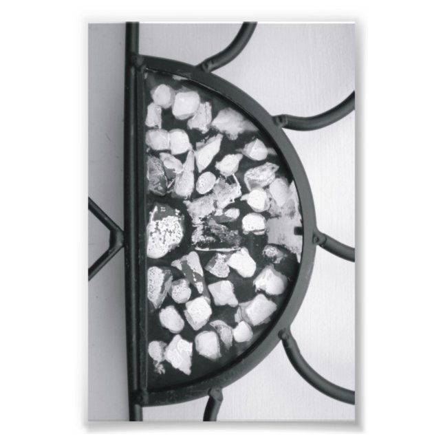 Alphabet Letter Photography D5 Black and White 4x6 Photo Print (Front)