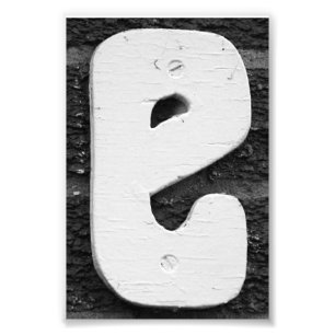 Alphabet Letter Photography E10 Black & White 4x6 Photo Print