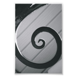 Alphabet Letter Photography G3 Black and White 4x6 Photo Print