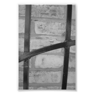 Alphabet Letter Photography H4 Black and White 4x6 Photo Print