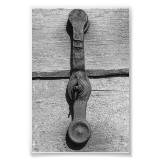 Alphabet Letter Photography I10 Black & White 4x6 Photo Print (Front)