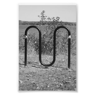 Alphabet Letter Photography M5 Black and White 4x6 Photo Print
