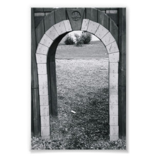 Alphabet Letter Photography N2 Black and White 4x6 Photo Print