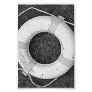 Alphabet Letter Photography O2 Black and White 4x6 Photo Print