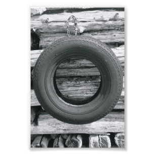 Alphabet Letter Photography O3 Black and White 4x6 Photo Print