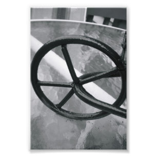 Alphabet Letter Photography Q2 Black and White 4x6 Photo Print