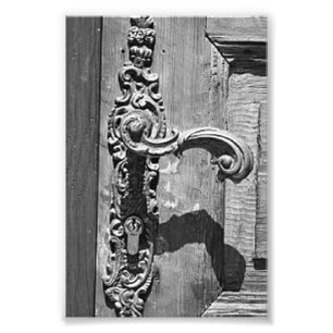 Alphabet Letter Photography R7 Black and White 4x6 Photo Print