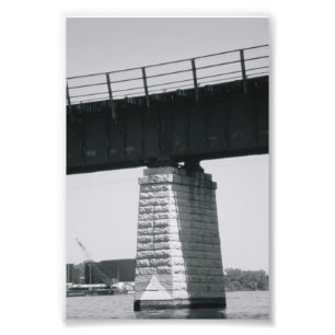 Alphabet Letter Photography T6 Black and White 4x6 Photo Print