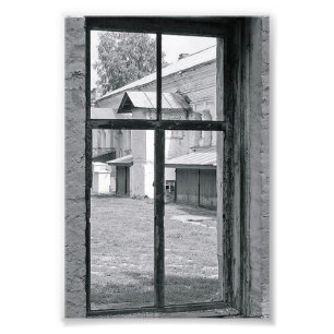 Alphabet Letter Photography T7 Black and White 4x6 Photo Print