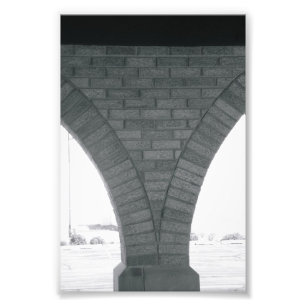 Alphabet Letter Photography V1 Black and White 4x6 Photo Print