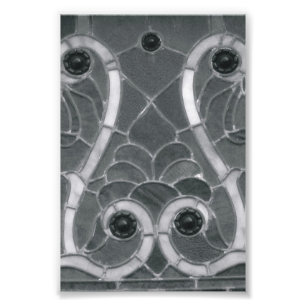 Alphabet Letter Photography W1 Black and White 4x6 Photo Print