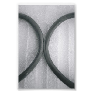 Alphabet Letter Photography X4 Black and White 4x6 Photo Print