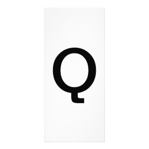 Alphabet Letter Q Learning Education Card