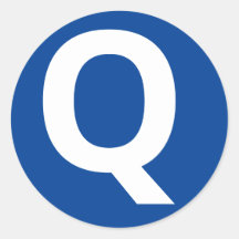Alphabet Letter ‘Q’ Sticker