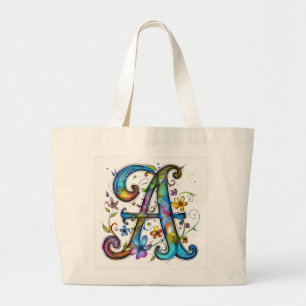 Alphabet letter tote "A"