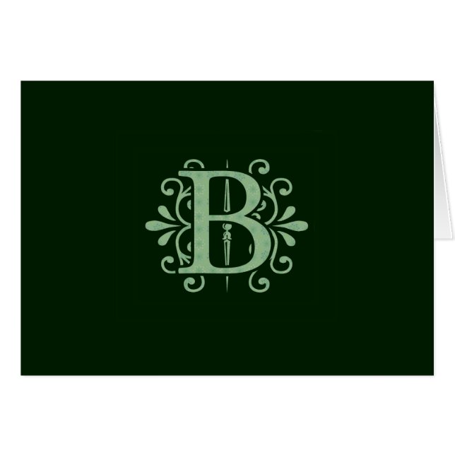 Alphabet letters - letter B - green (Front Horizontal)