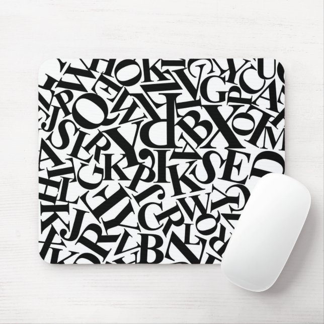 Alphabet Letters Mouse Mat (With Mouse)
