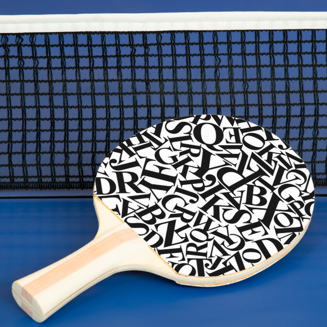 Alphabet Letters Ping Pong Paddle (Insitu)