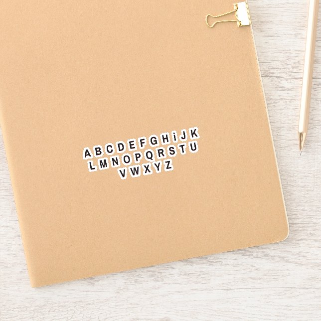 Alphabet Letters Stickers (Notebook)