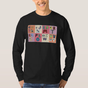 Alphabet Lore abc Costume For Boys Matching 26 Let T-Shirt