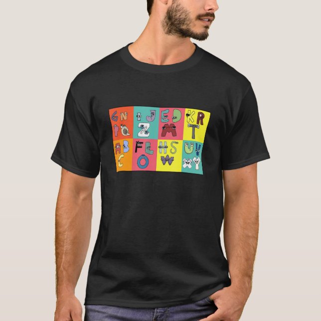 Alphabet Lore Costume For Boys Matching Learning 2 T-Shirt (Front)