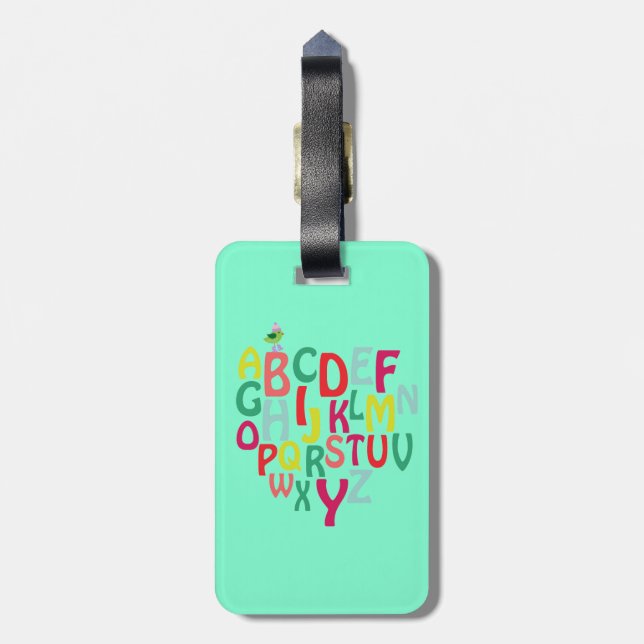 Alphabet Luggage Tag (Back Vertical)