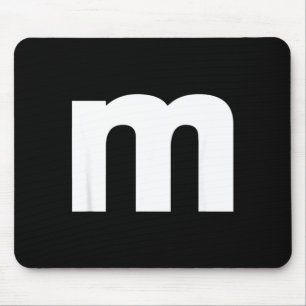 Alphabet M Capital Letters And Numbers Mouse Mat