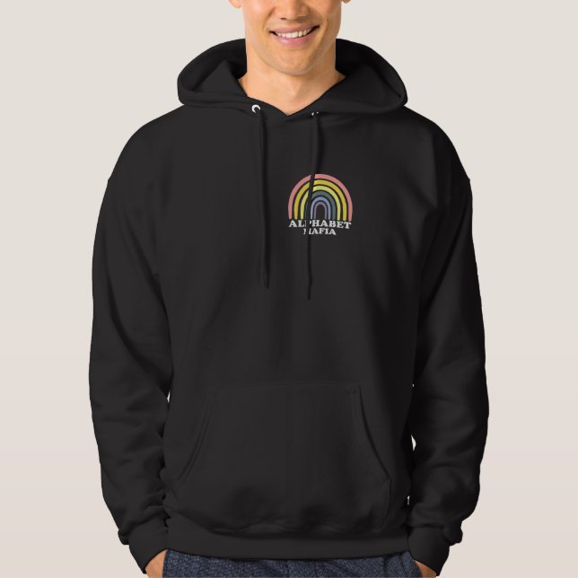 Alphabet Mafia Lgbtq Pride Rainbow Colour Decor 6 Hoodie (Front)