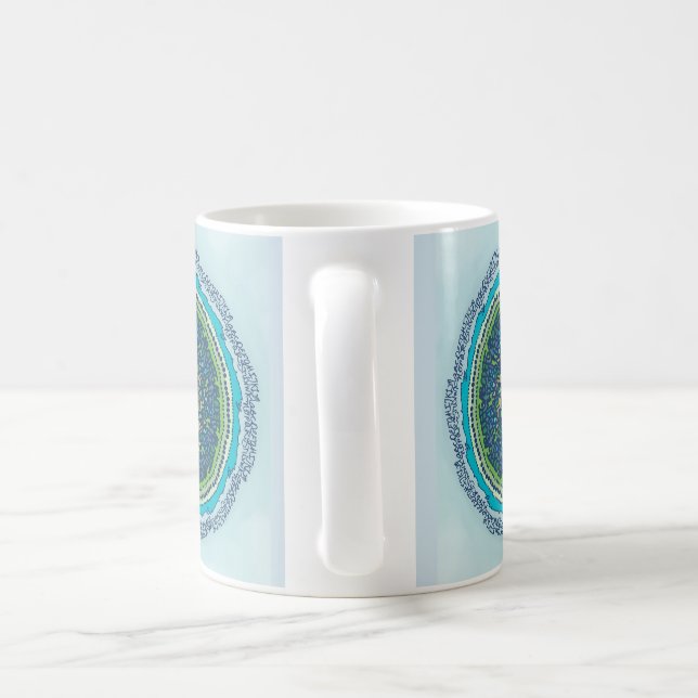 Alphabet mandala coffee mug (Handle)