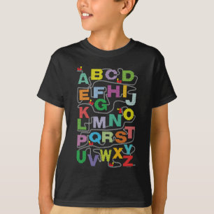 Alphabet Maze Puzzles Railroad T-Shirt